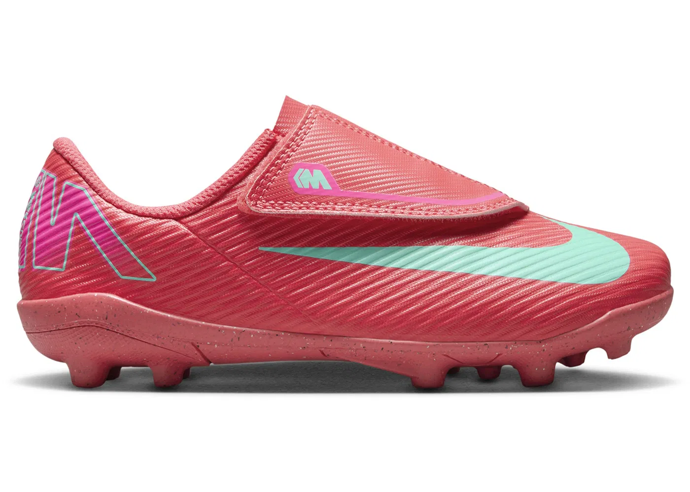 Детские бутсы с принтом Nike Mercurial Vapor 16 Club MG, Ember Glow/Aurora Green
