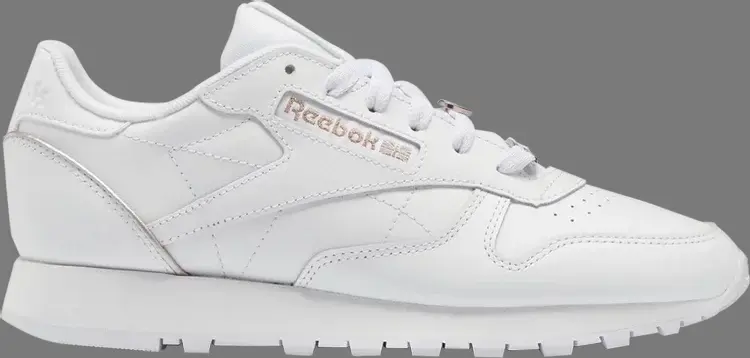 

Кроссовки wmns classic leather 'white quartz metallic' Reebok, белый