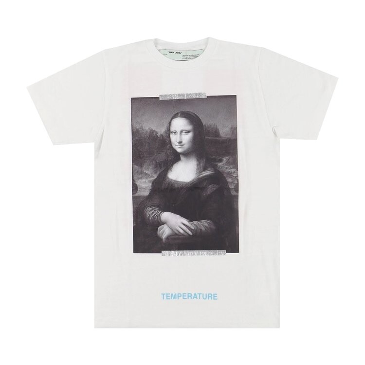 Футболка мужская Off-White x MCA Figures of Speech Mona Lisa с рисунком, белый — фото 2
