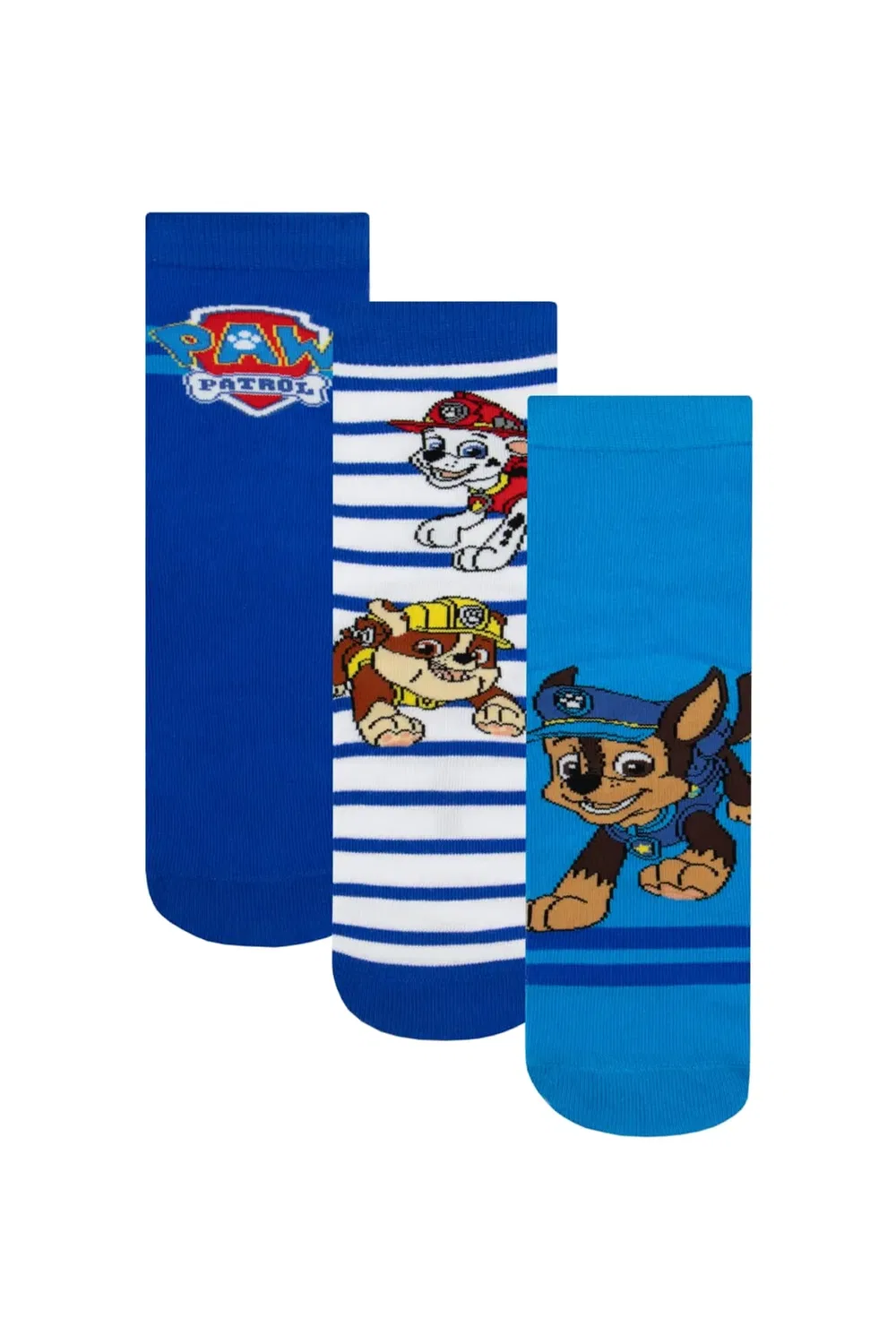 Детские носки 3 пары с принтом Chase, Marshall & Rubble Paw Patrol, Multi