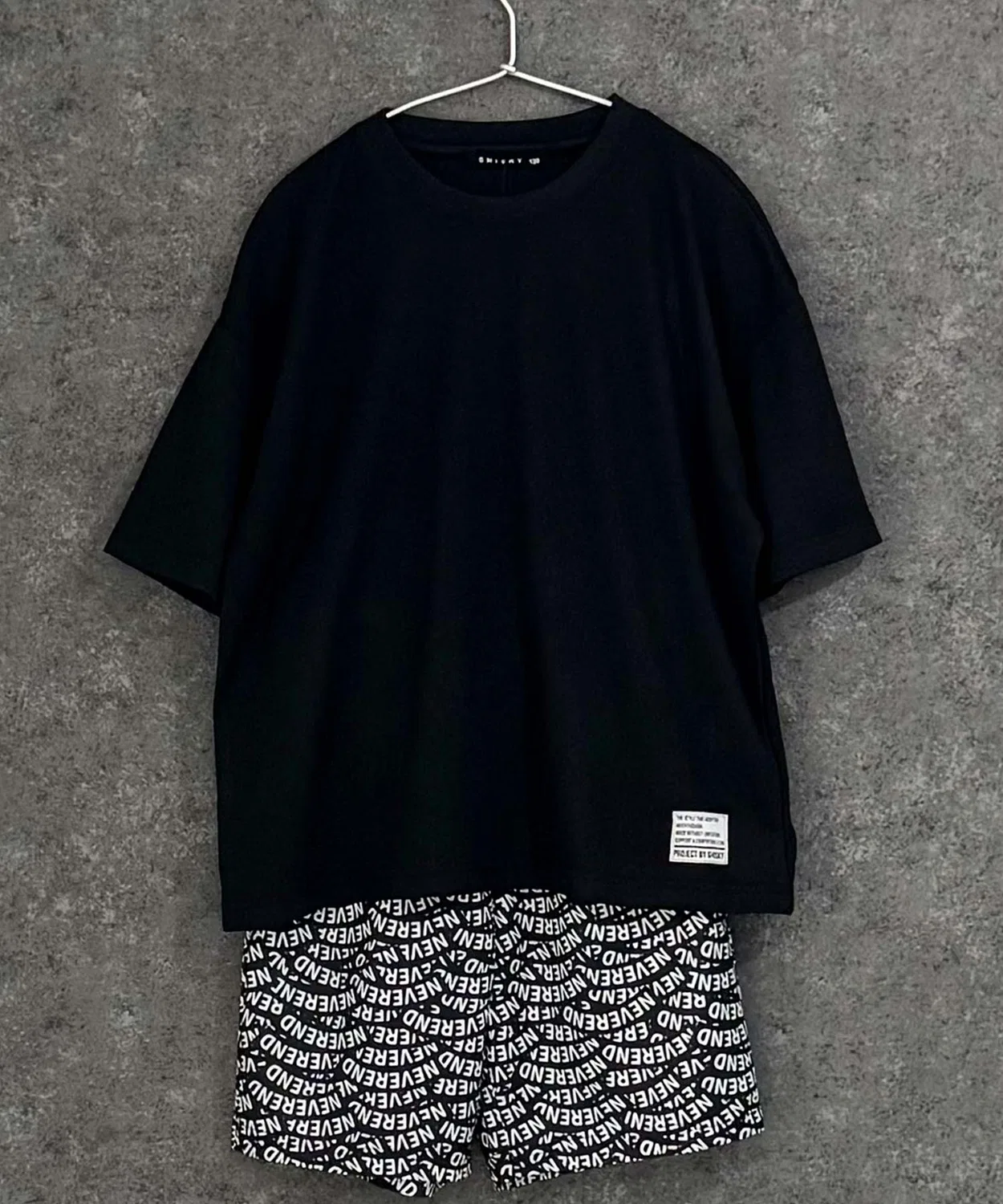 Детский комплект из топа и брюк с принтом, модель DRY THE CASUAL, Black