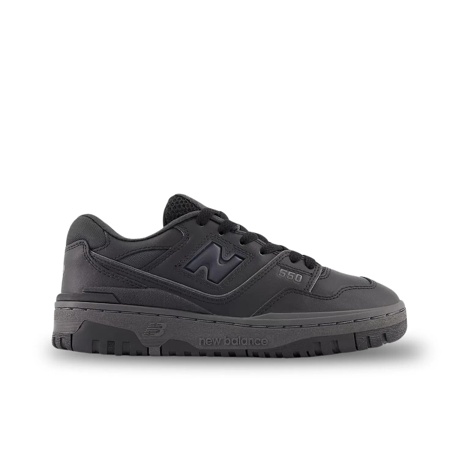 Детские кроссовки для мальчиков кожаные 550 New Balance, Nero — фото 2