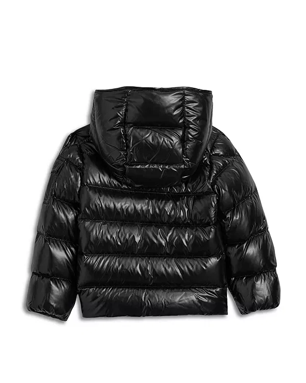 Детская куртка для мальчиков с принтом Maya Down Puffer Jacket Moncler, черный — фото 2