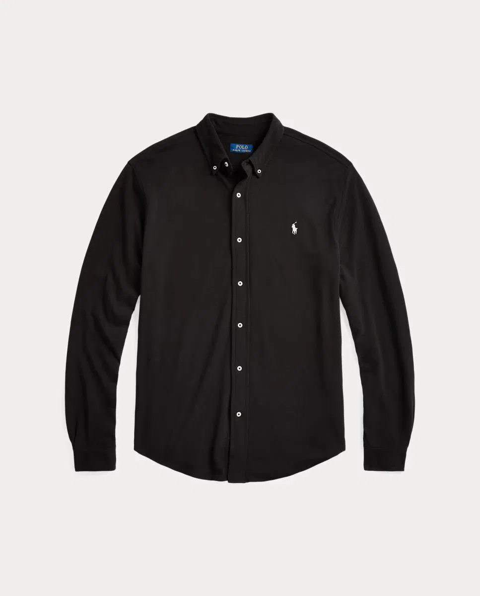 Мужская рубашка, Ultraligera Negro Polo, Polo Ralph Lauren, черный — фото 4