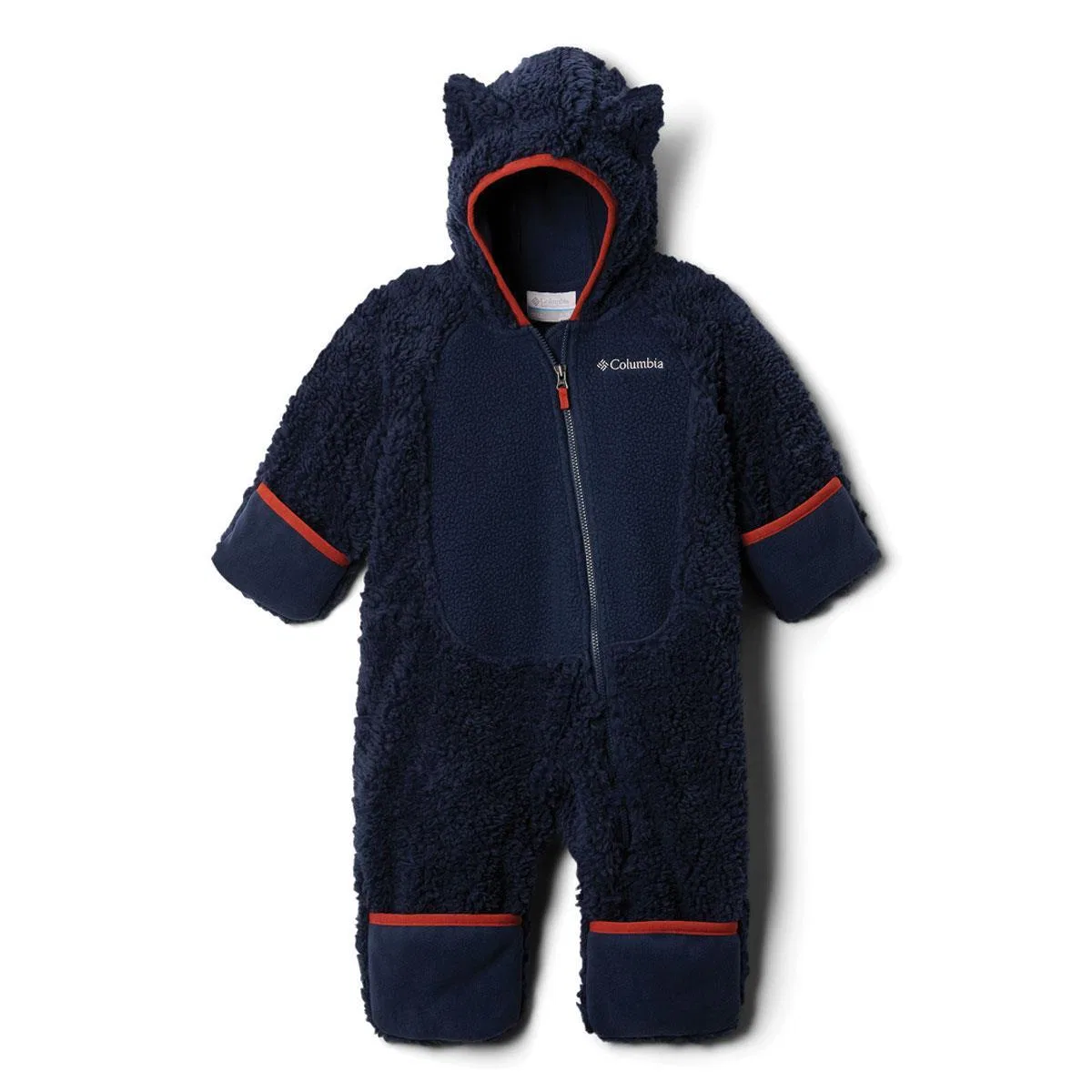 Детский комбинезон-конверт из флиса с капюшоном Foxy Baby Sherpa Bunting Columbia, Collegiate Navy