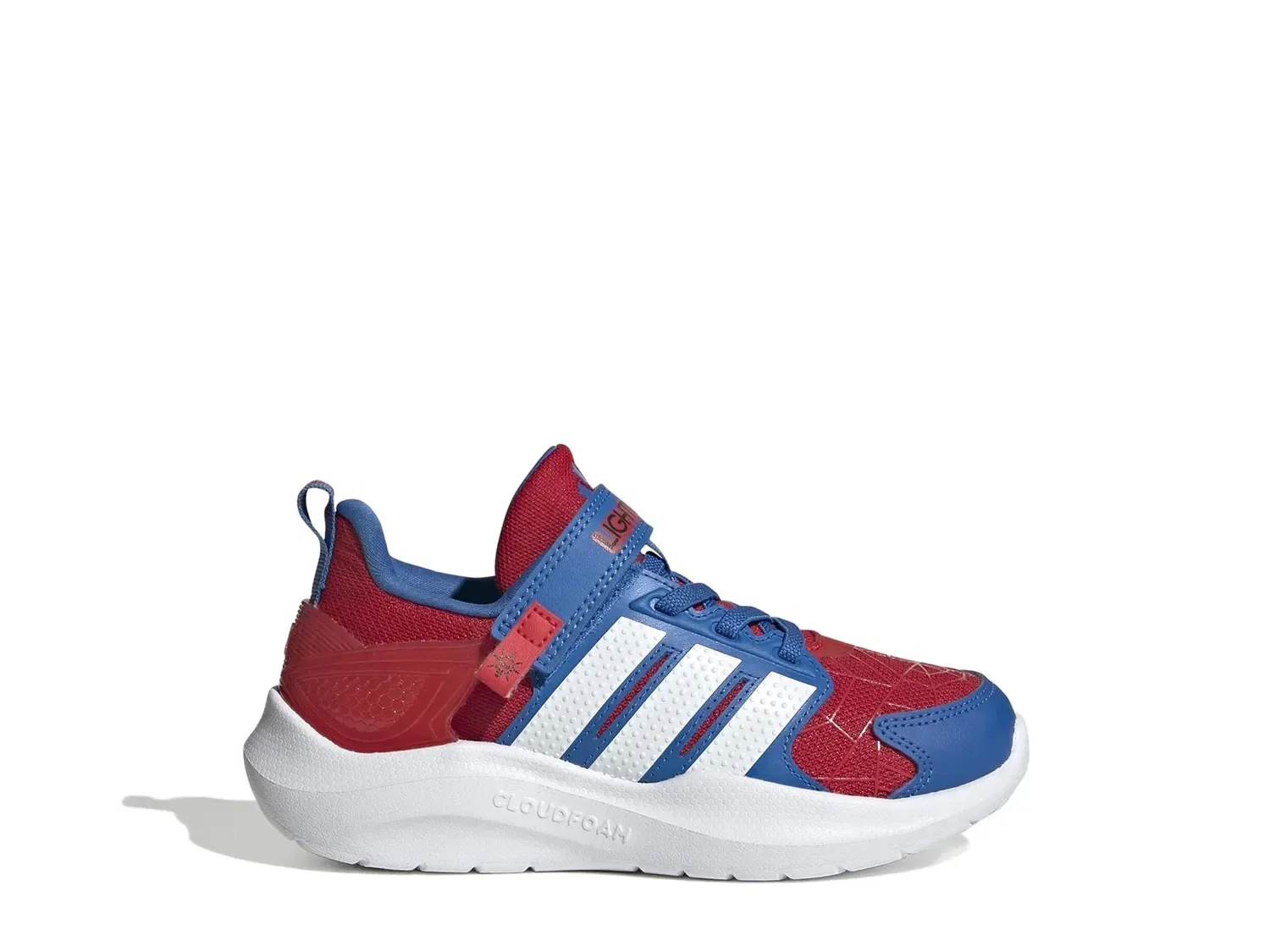 Кроссовки с подсветкой Marvel Spider-Man Lightorama, adidas, Красный/Синий — фото 2