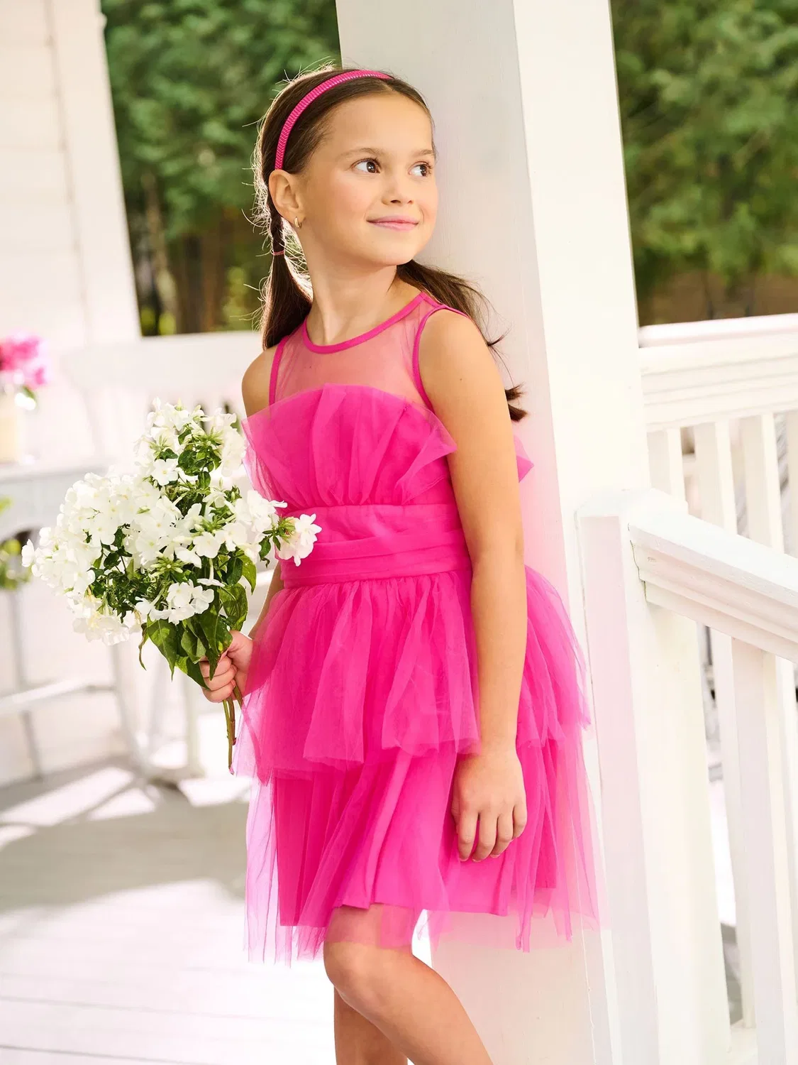 Платье с тюлевыми слоями, модель Pink Tulle Special Hatley, розовый