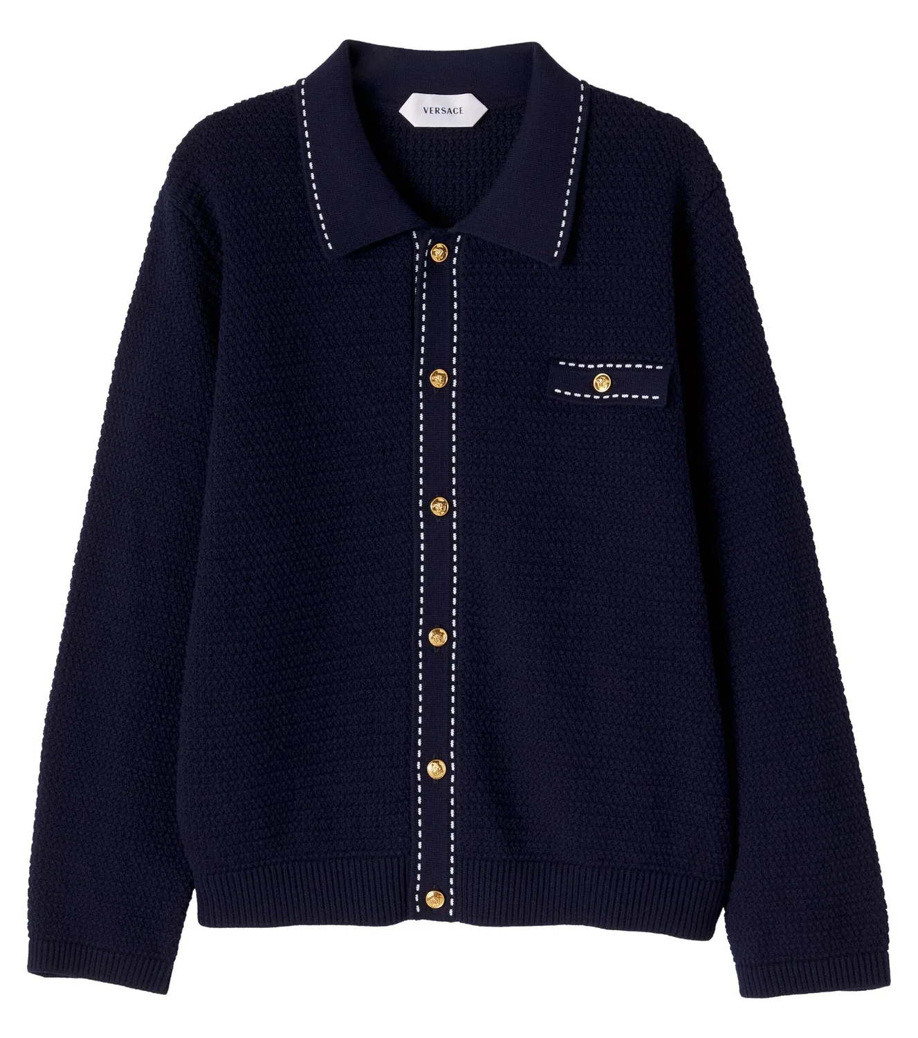 Кардиган хлопковый Versace Kids, синий