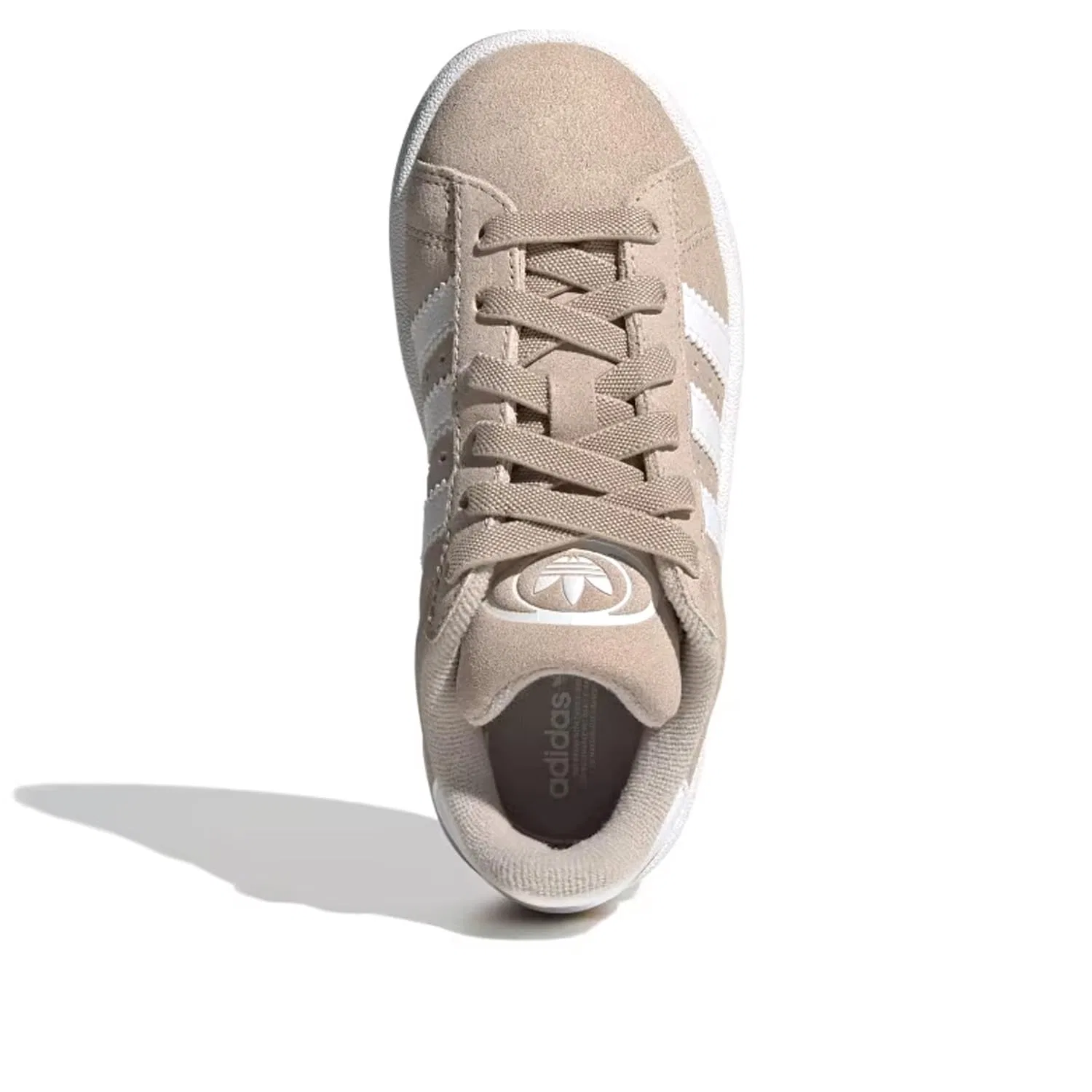 Детские кроссовки для мальчиков с полосками Campus 00s C Adidas, Beige White — фото 3