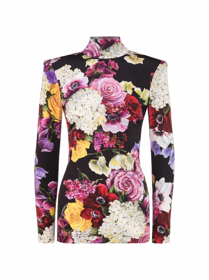 

Блузка с цветочным принтом Dolce&Gabbana