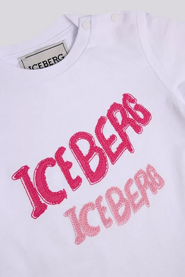 Белая футболка для девочки из магазина Bg Iceberg — фото 3