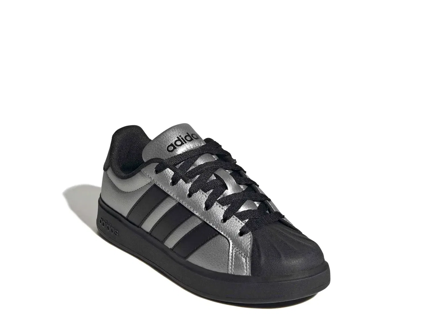 Кроссовки Streettalk, детские, adidas, серебристый металлик