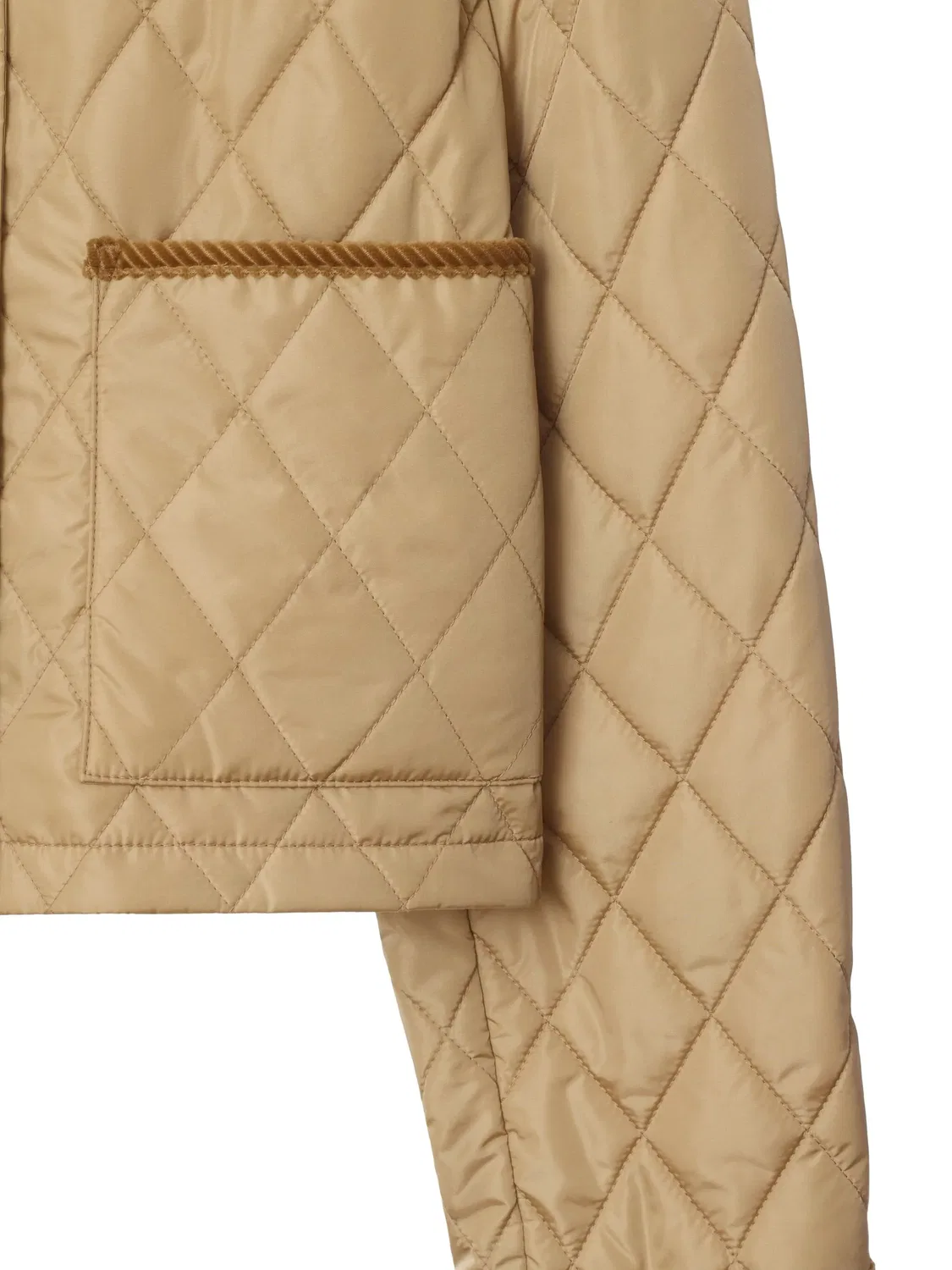 Куртка с стеганой отделкой Burberry, бежевый — фото 2