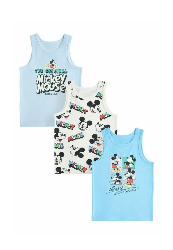 Комплект из 3 топов Mickey Mouse, Next White, белый/синий