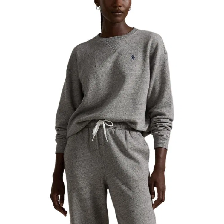 Женский свитшот свободного кроя Dark Vintage Stone Cypress Gray Polo Ralph Lauren — фото 3