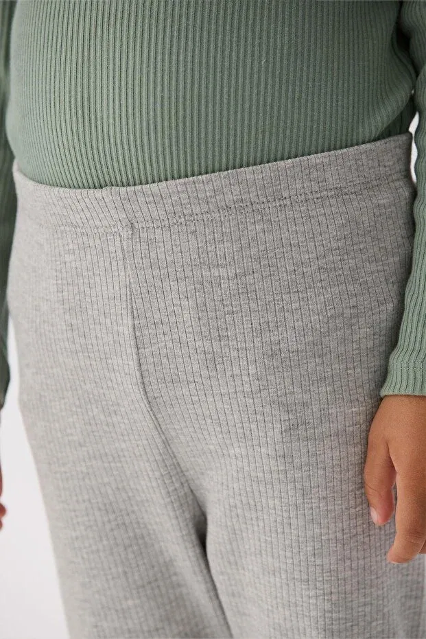 Детские леггинсы для девочек однотонные Nebbati Basic, Gray — фото 3