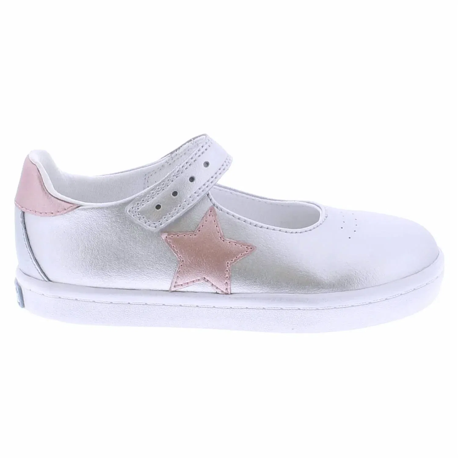 Детские туфли Мэри Джейн Stella Footmates, Silver/Rose — фото 2
