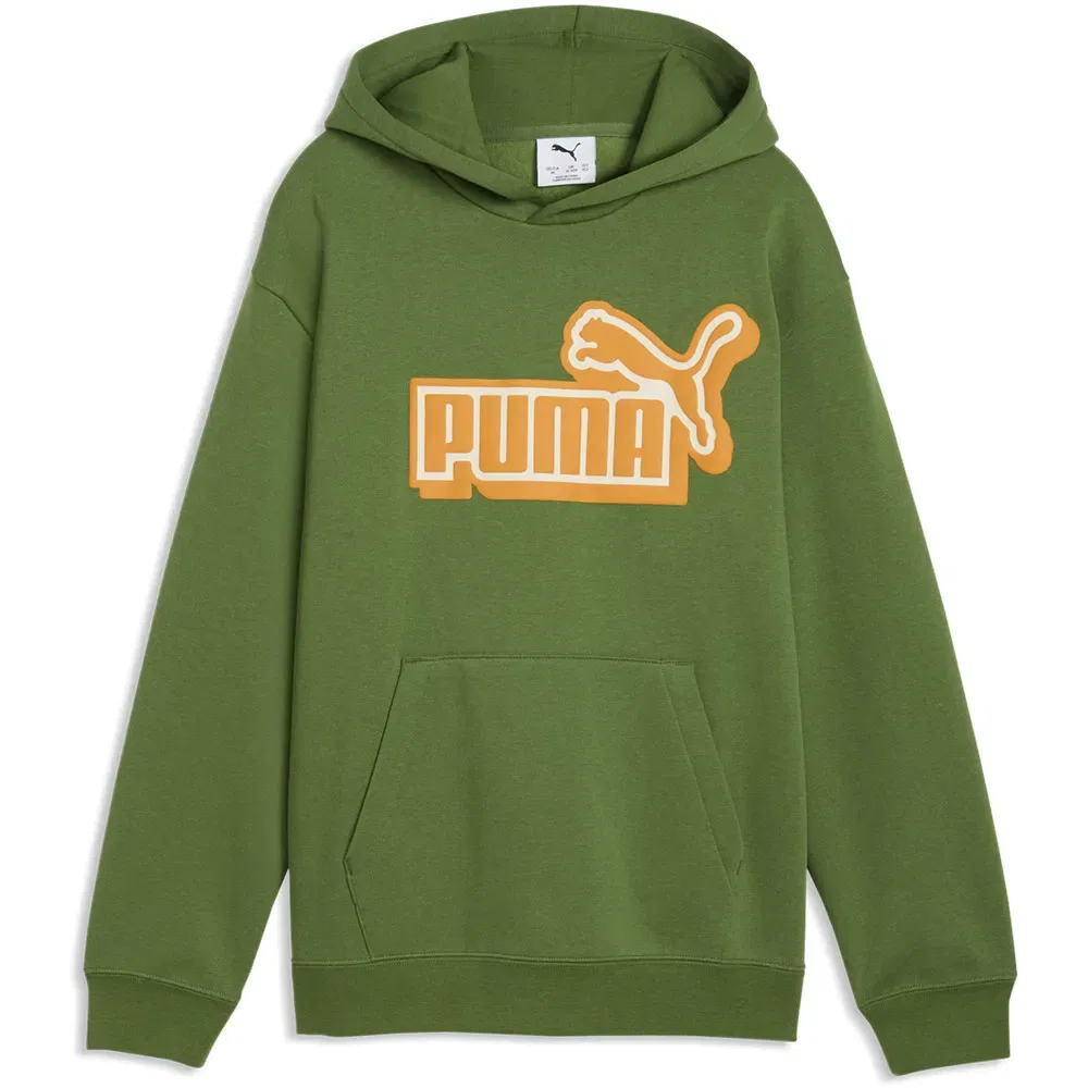 Худи свободного кроя Essential Logo Lab Relaxed Puma, зеленый — фото 3