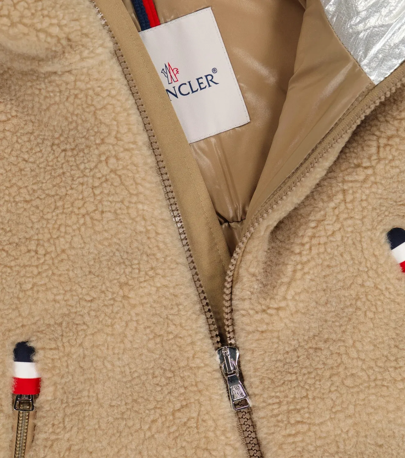 Пуховик с капюшоном Gizem Moncler Enfant, коричневый — фото 3