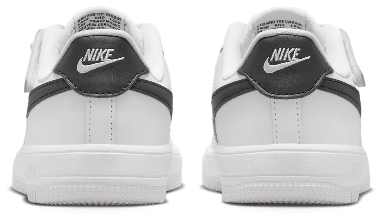 Детские кроссовки для мальчиков с липучкой Nike Air Force 1, Black/White — фото 3
