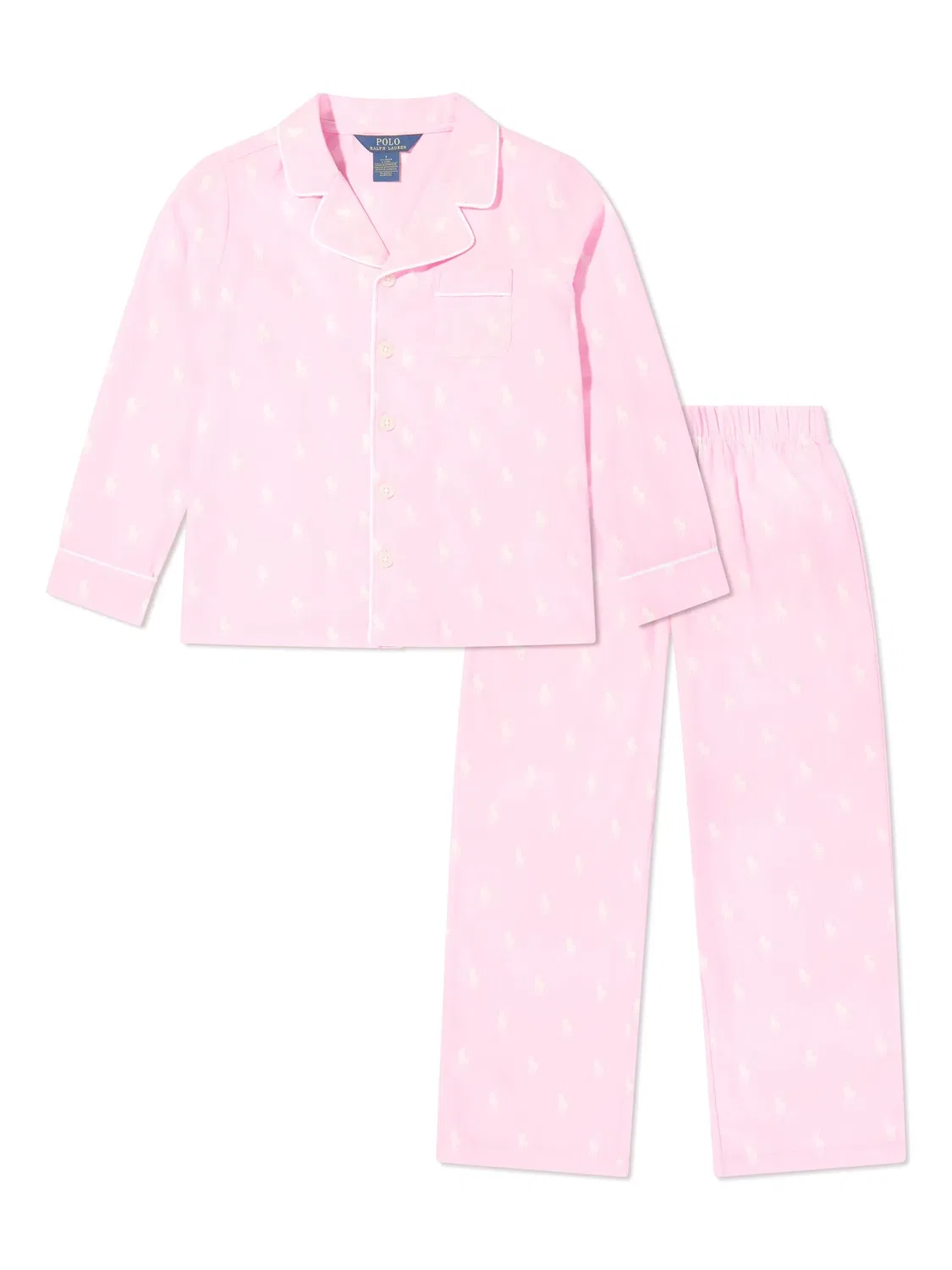 Polo Ralph Lauren Пижама с логотипом, розовая