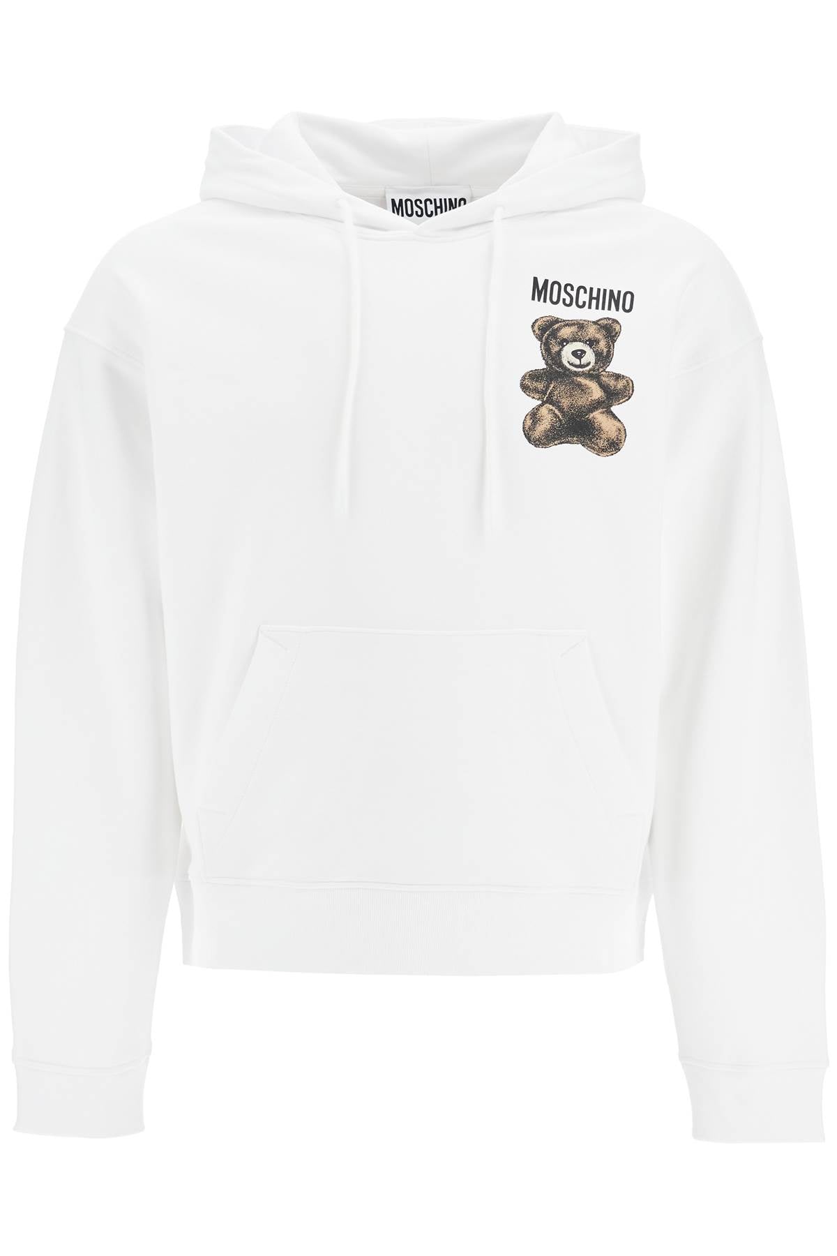 

Мужская толстовка с капюшоном Teddy Bear от Moschino, белый