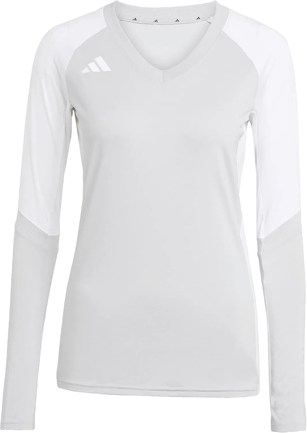 Женская длинная футболка для волейбола adidas, Team Light Grey — фото 2