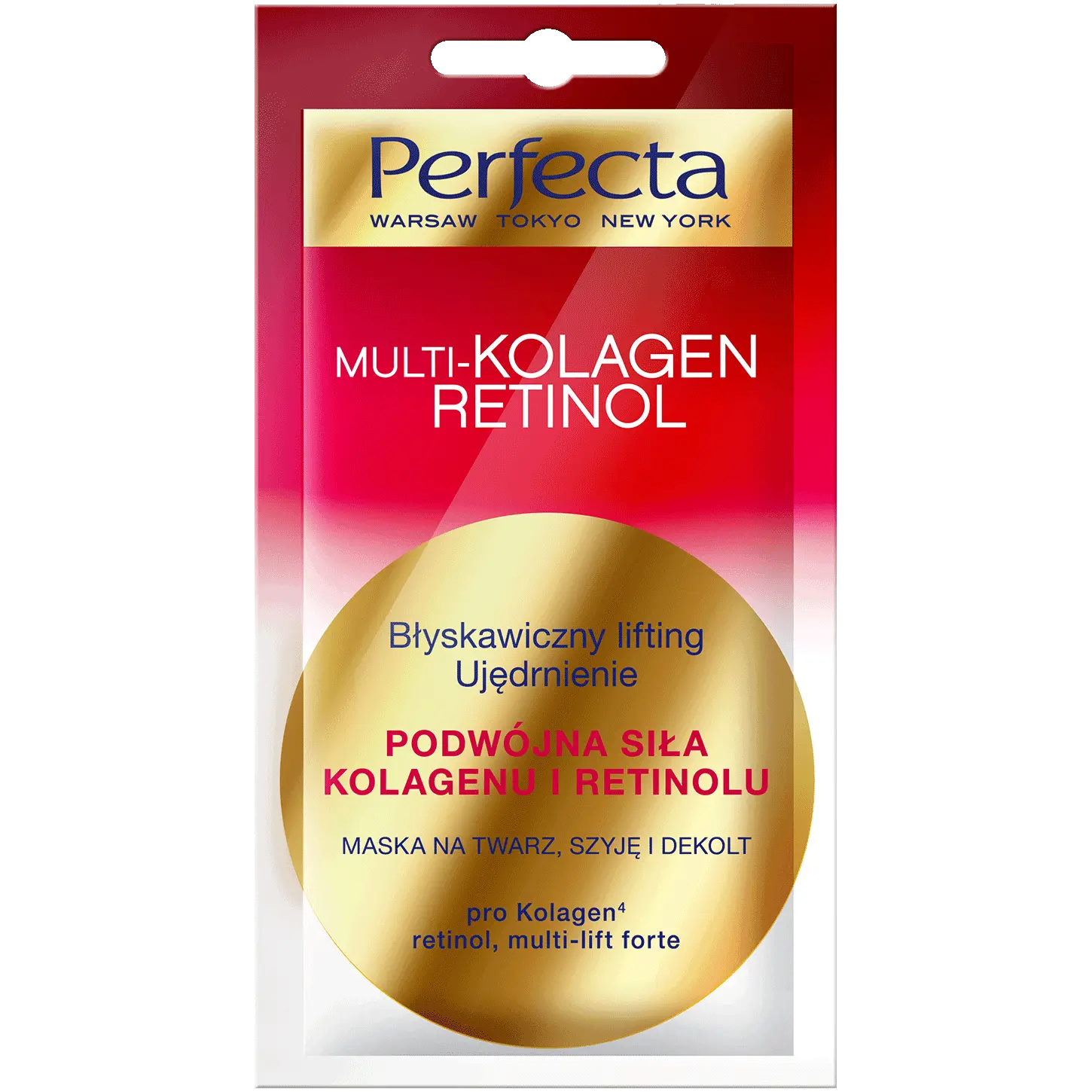 

Perfecta Multikolagen Retinol маска для лица, шеи и зоны декольте, 8 мл