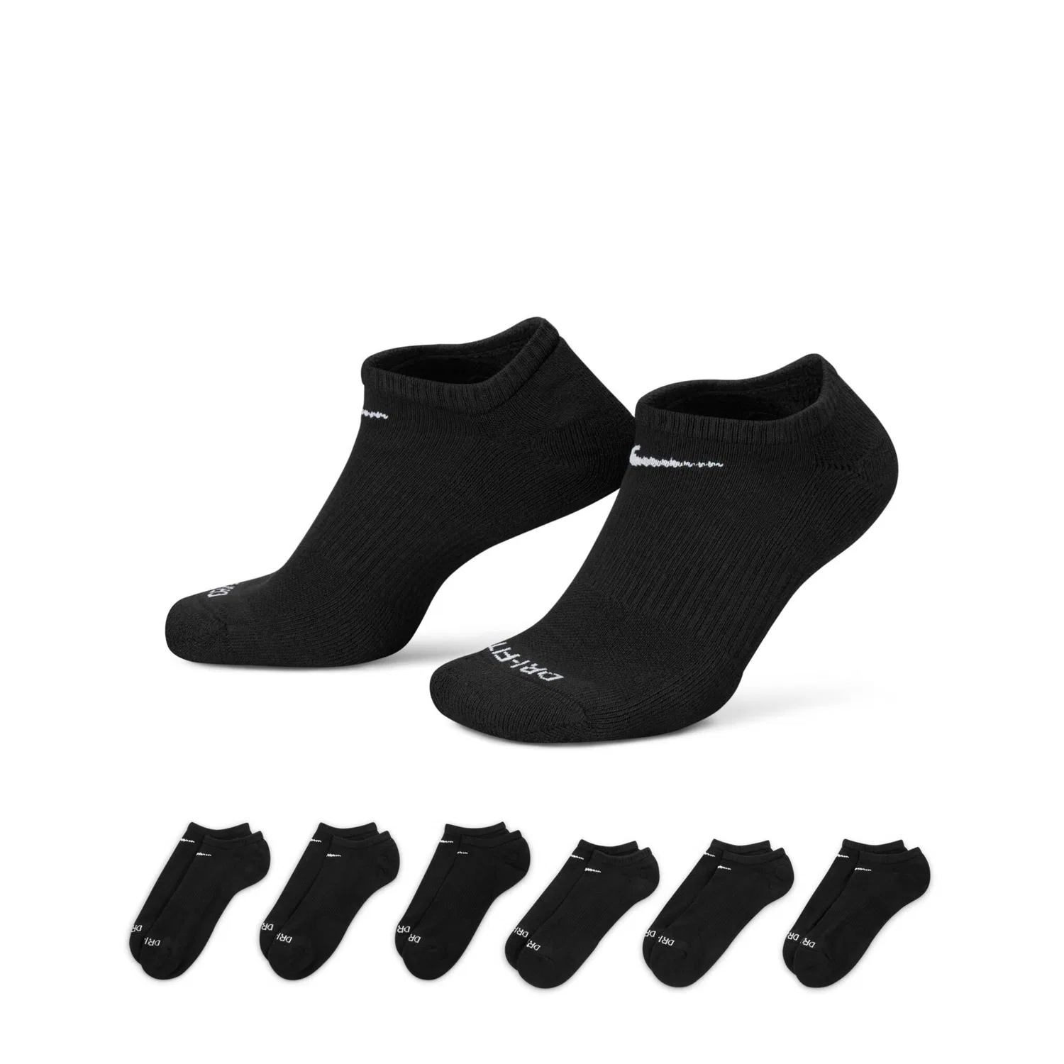 Мужские спортивные носки с амортизацией Nike, Black/White