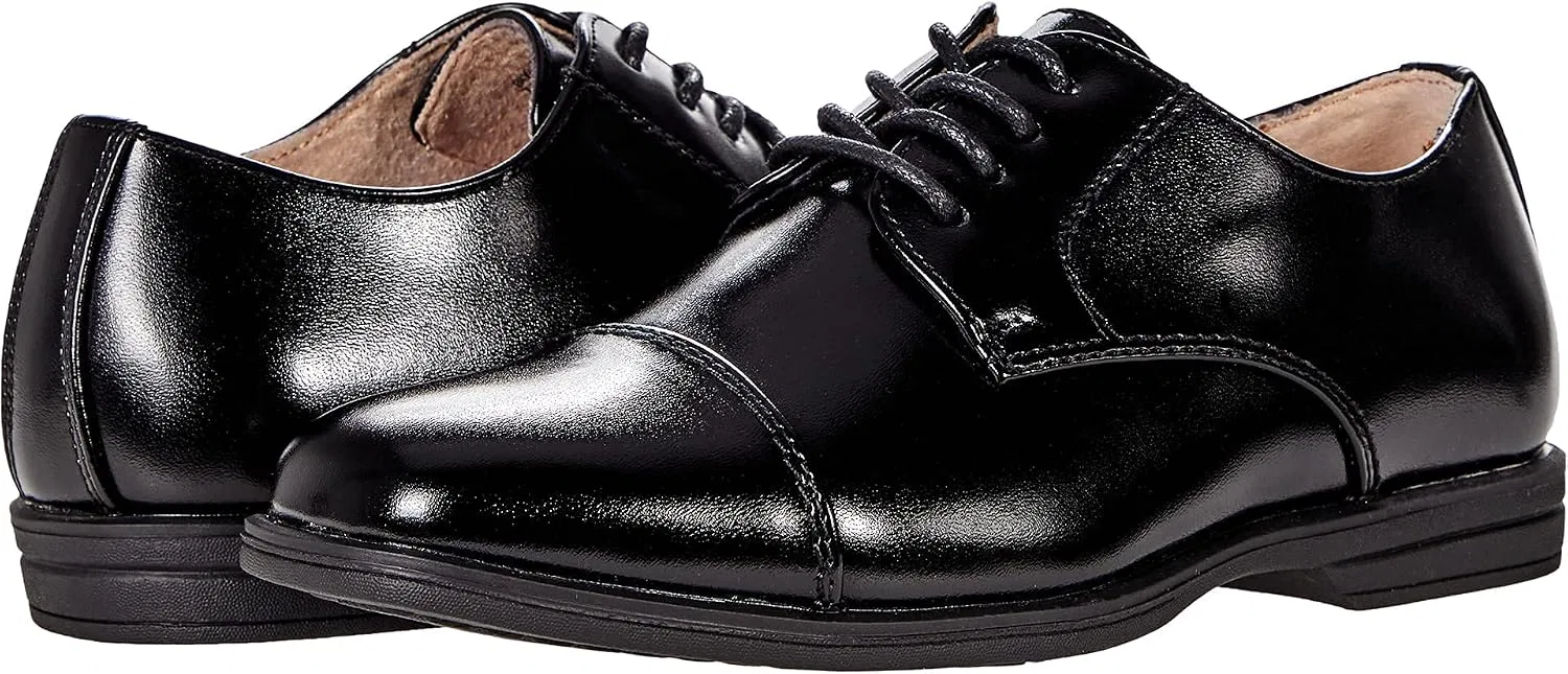 Детские оксфорды с мыском Rolan Florsheim, Black — фото 3