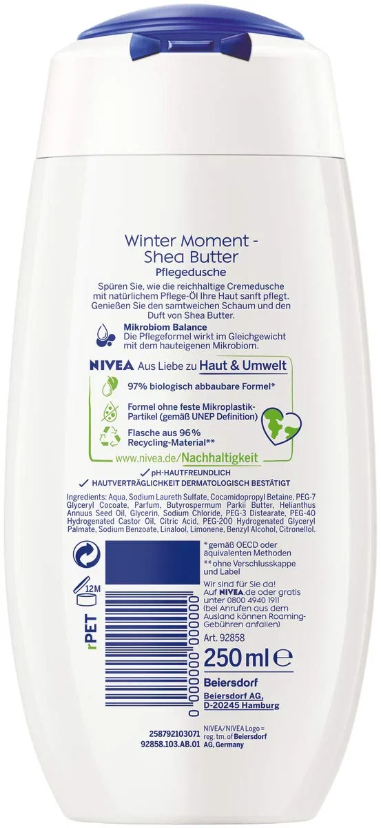 Гель для душа Winter Moment Shea, NIVEA, 250 мл — фото 2