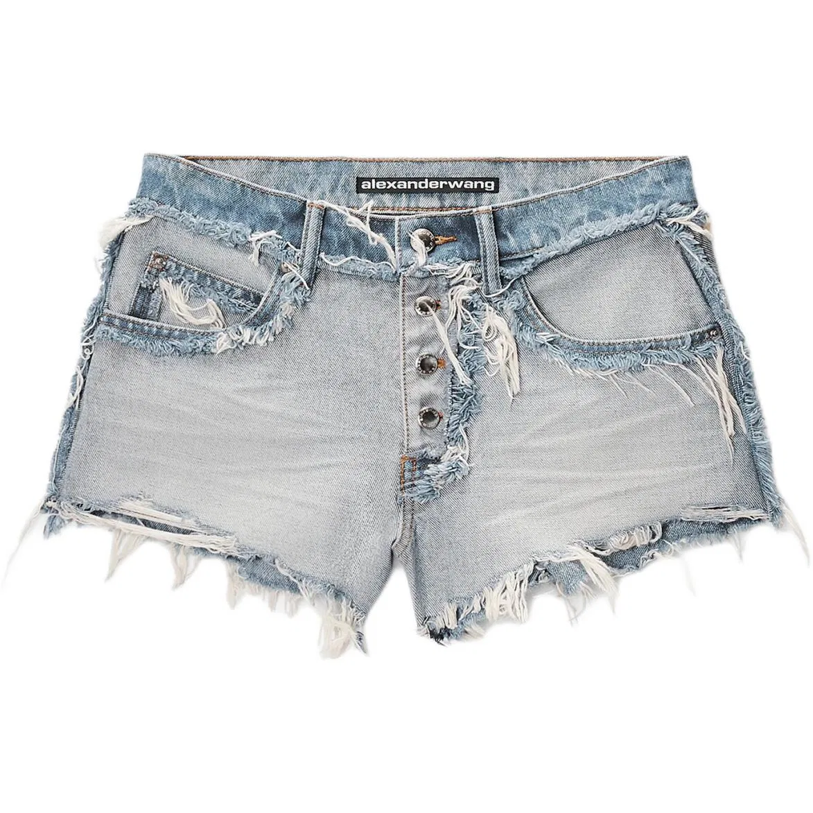 Джинсовые шорты, синие, Alexander Wang, Blue