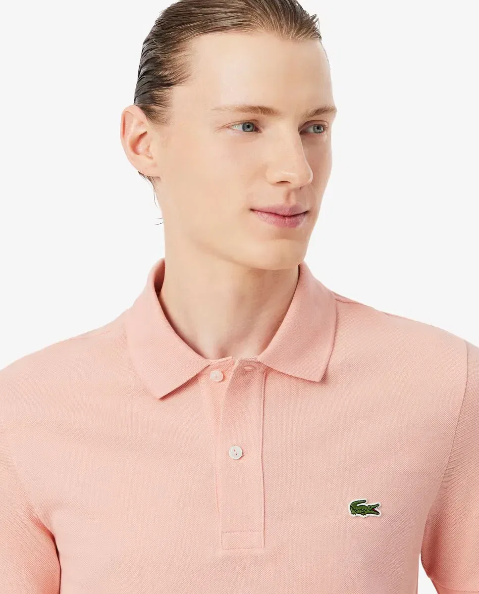Мужское поло с коротким рукавом Lacoste, Роза — фото 3