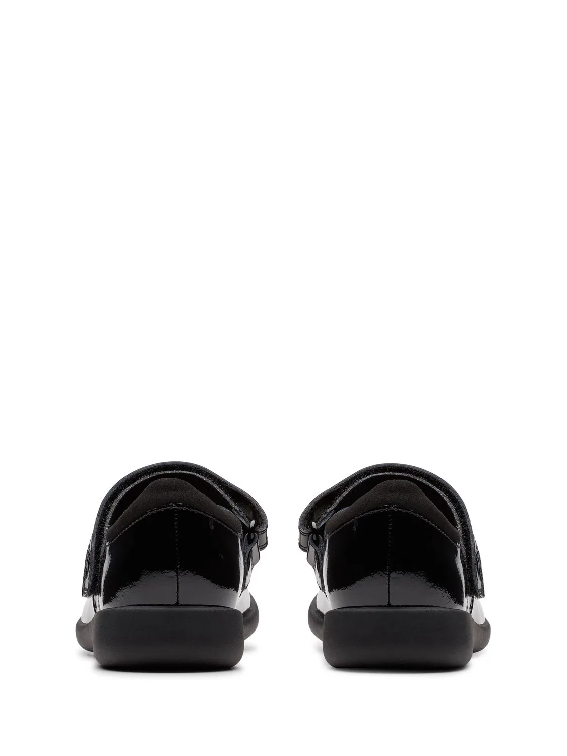 Туфли школьные Clarks Etch Pure, лакированные, черный — фото 3