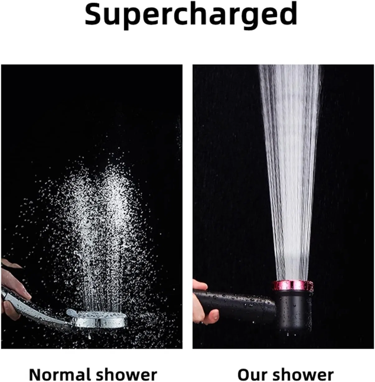 Ручной душ с регулировкой, Silver Shower Set 3 Generic — фото 3