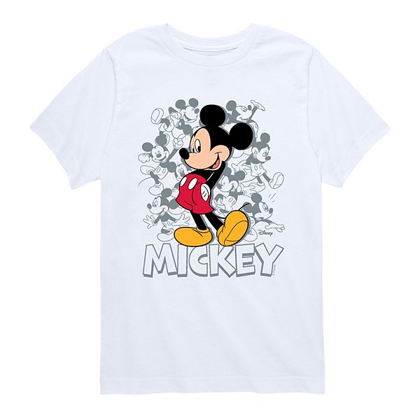 

Футболка с принтом Disney's Mickey Mouse Poses для мальчиков 8-20 Licensed Character, White