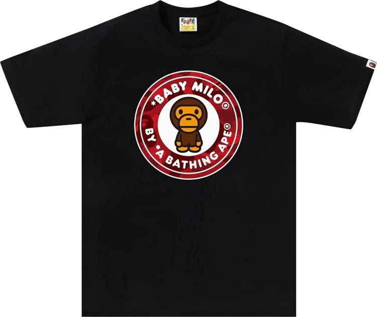 

Футболка BAPE Color Camo Milo Busy Works 'Black/Red', черный