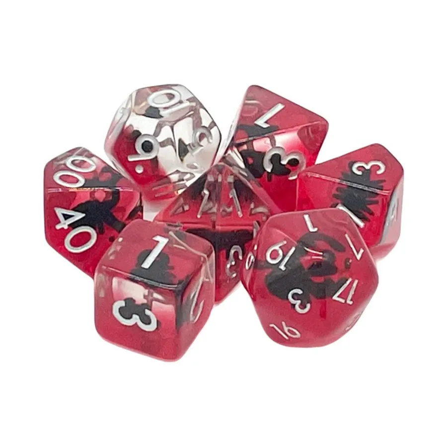 

Поликомплект Черный Скорпион с золотом (7), Acrylic-Resin Dice - Animal Kingdom