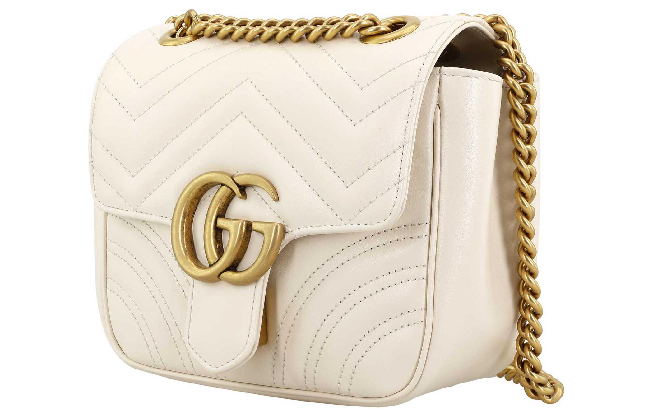 Женская сумка-мессенджер Marmont из натуральной кожи GUCCI — фото 2