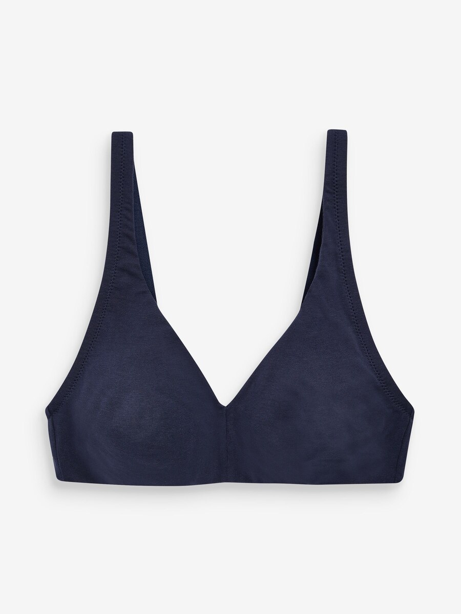 Треугольный бюстгальтер Next Triangle Bra, цвет marine blue/powder/white — фото 4
