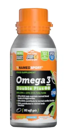 

Спортивная добавка на основе жирных кислот Omega 3 Double Plus++ 110, мягкий гель, спортивная добавка Named Sport