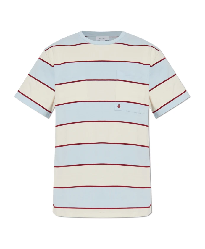 

Футболка с карманом Alexander Mcqueen, синий