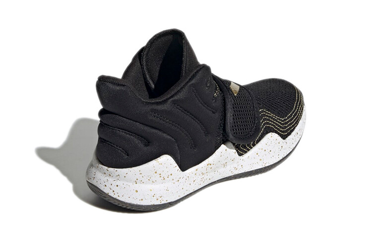 Баскетбольные кроссовки Deep Threat Kids PS Low-top Black/Gold Adidas — фото 4