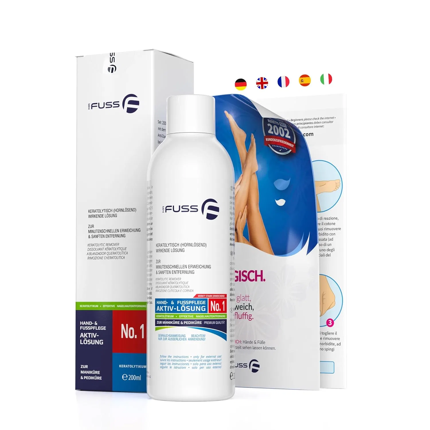 Средство для удаления мозолей и кутикулы Mr. Fuss Solution No. 1, 200 мл Mr. Fuss
