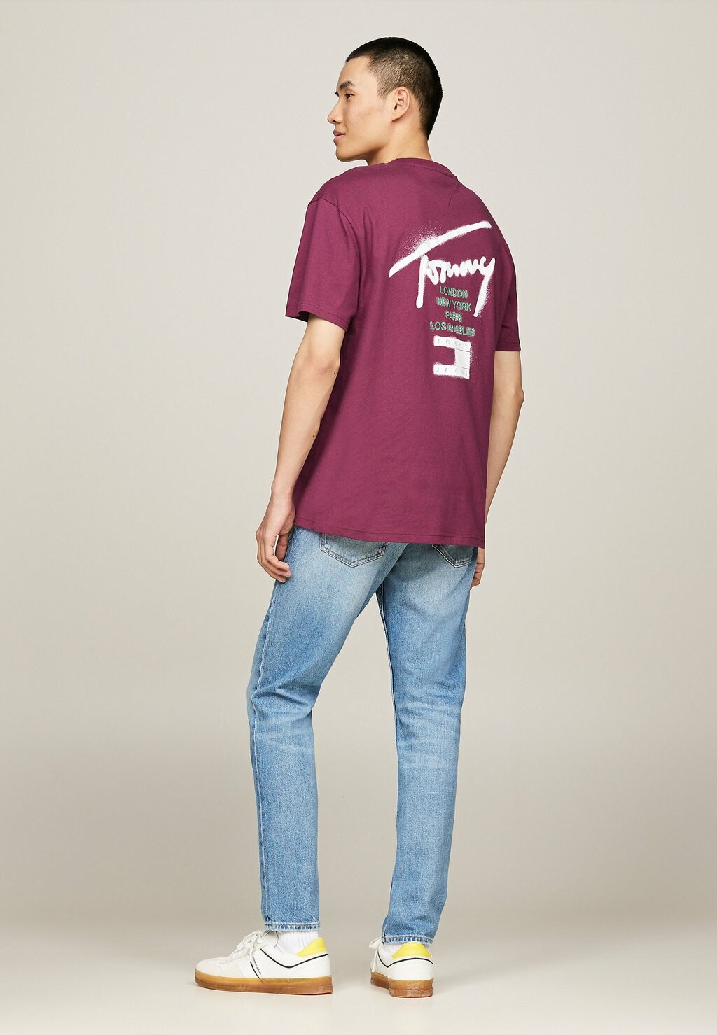 

Футболка с принтом CREW NECK Tommy Jeans, фиолетовый
