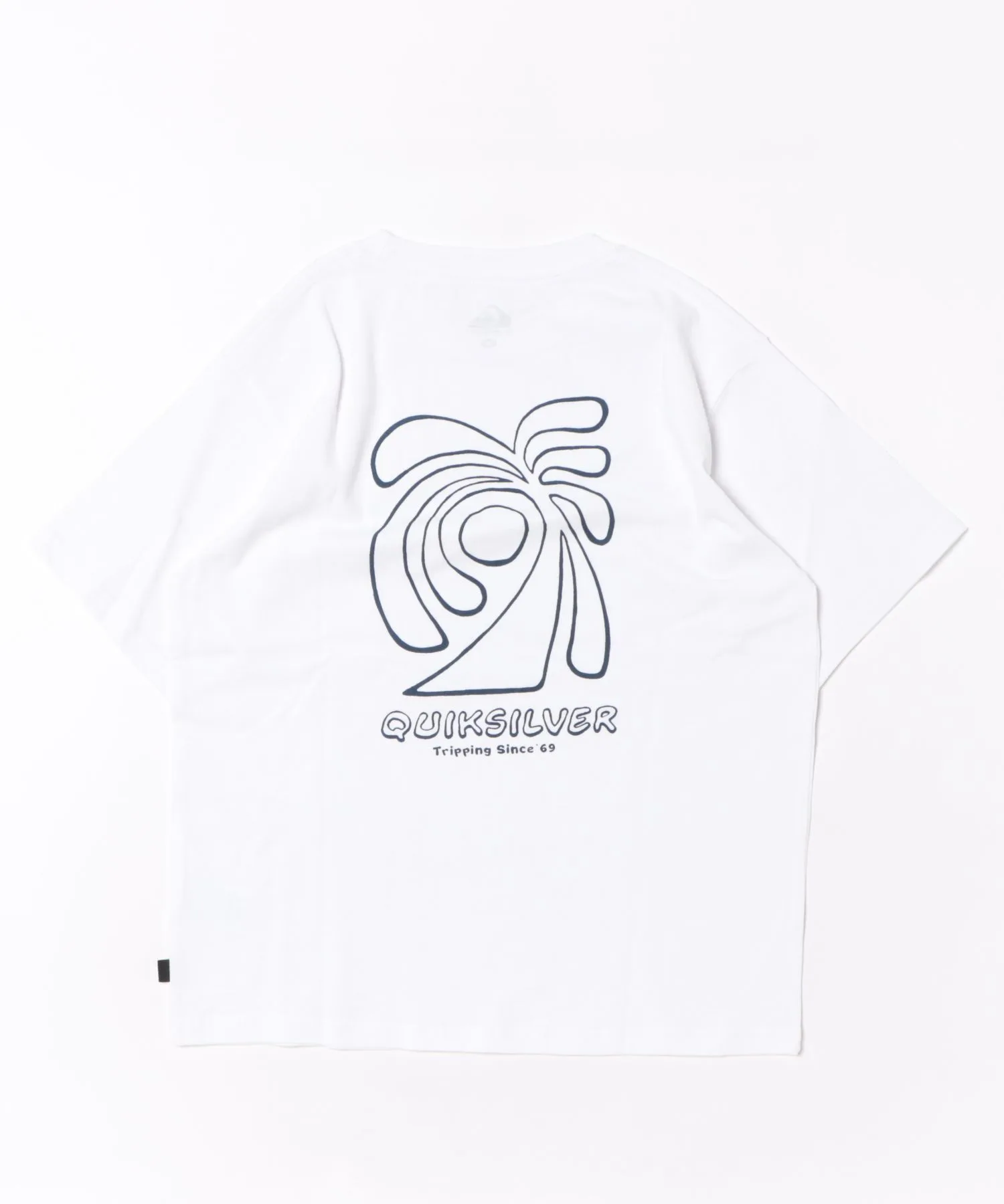Детская футболка с принтом Curve Palm ST Youth Quiksilver белая — фото 2