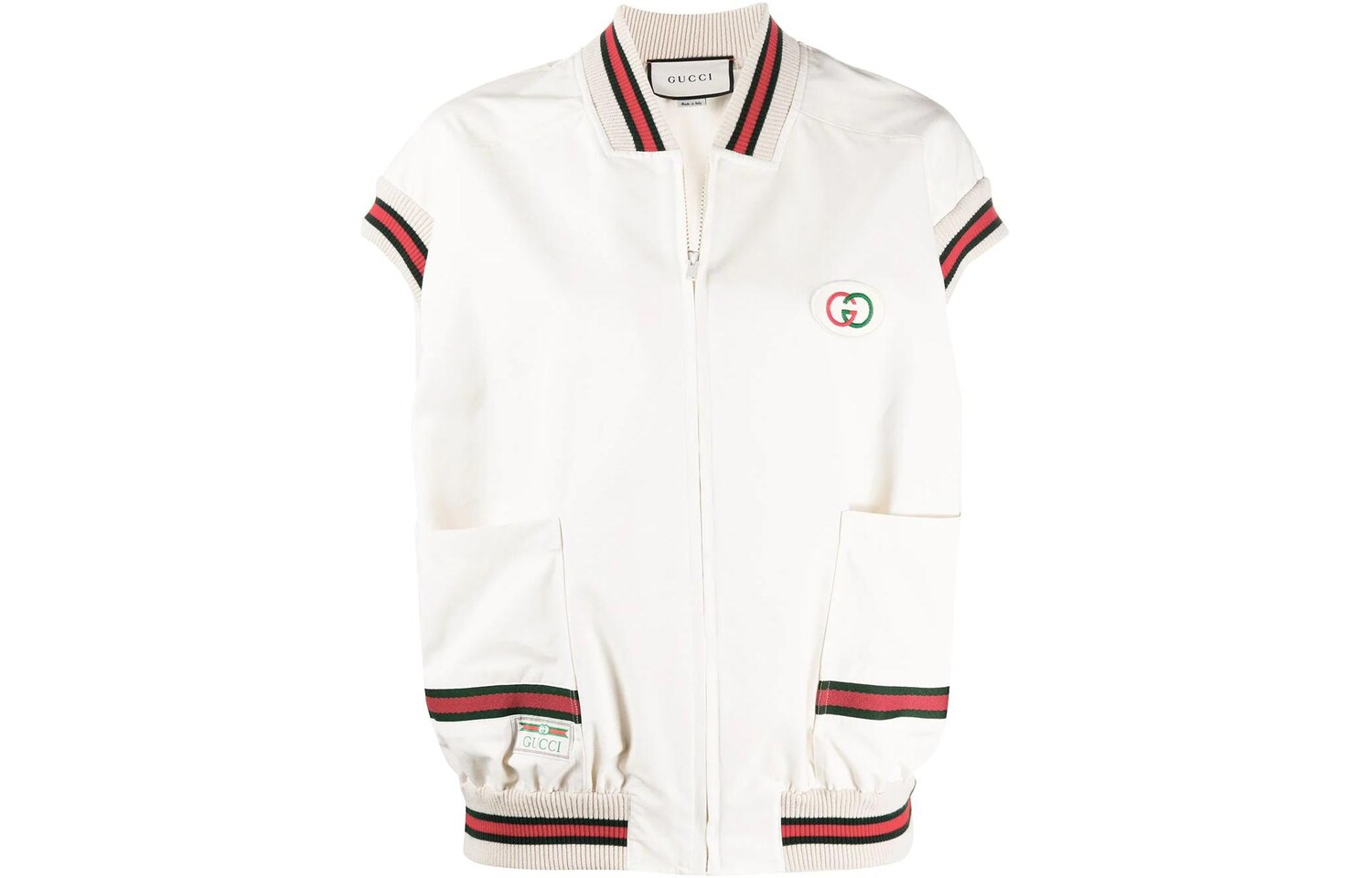 Жилет женский Gucci Web Detail, белый