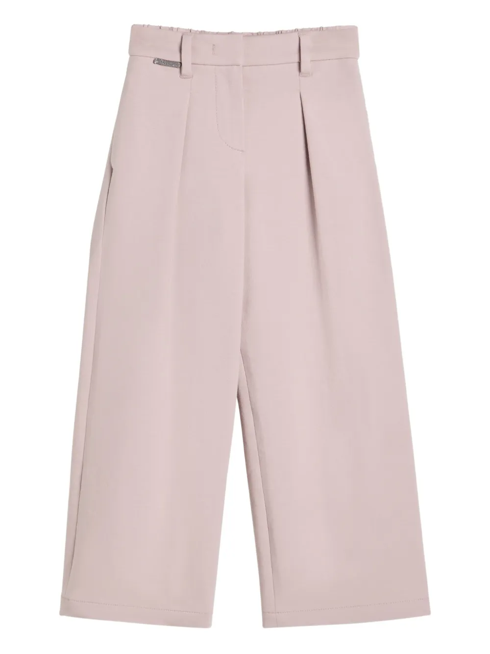 

Плиссированные брюки Brunello Cucinelli Kids, розовый