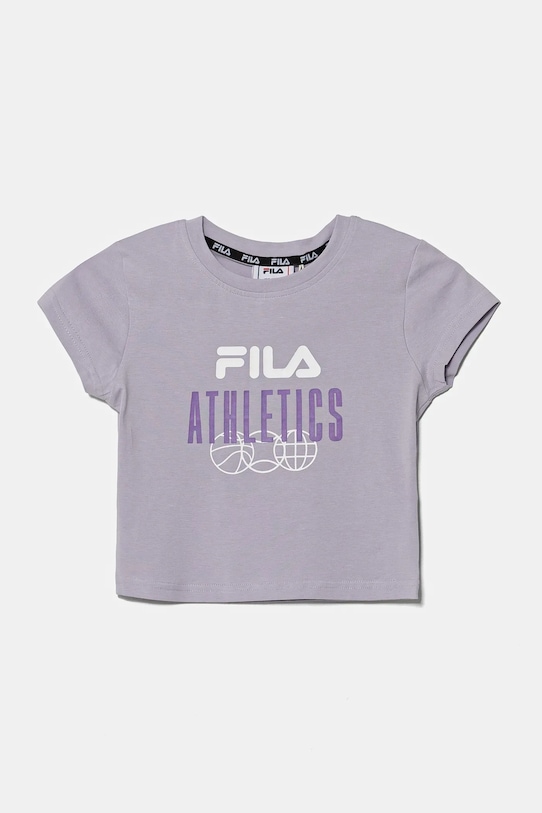 

Детская хлопковая футболка ISNY Fila, фиолетовый