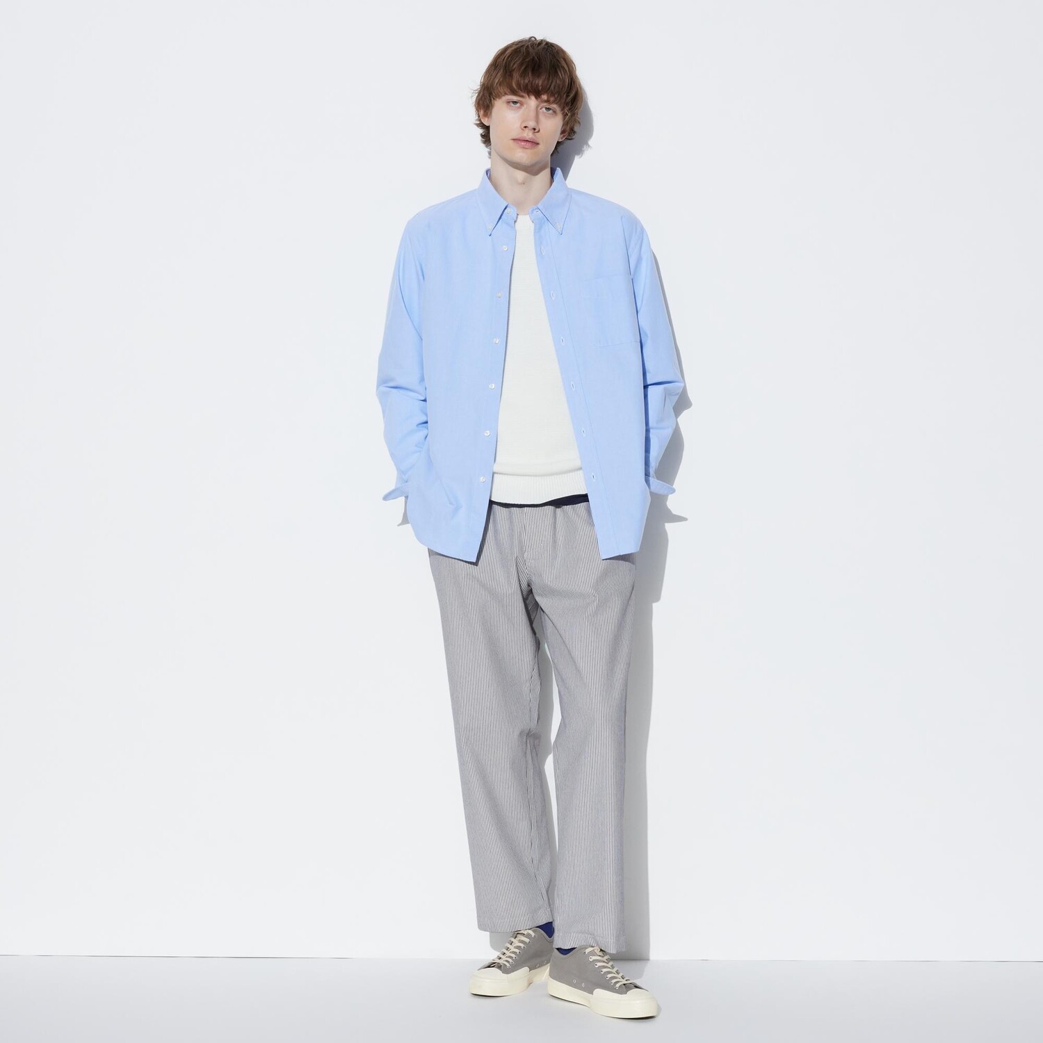 

Брюки UNIQLO свободные, молочный